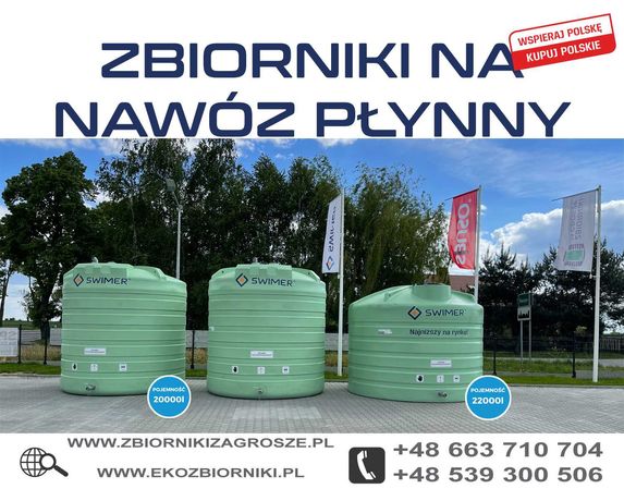Raty!!! Zbiorniki RSM nawóz płynny 22000 litrów Całą Polska