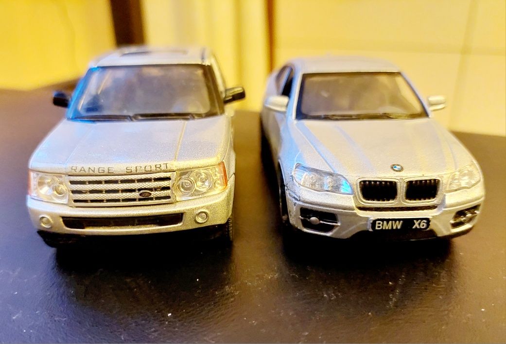 Автомодельки KINSMART: Range Rover Sport + BMW X6. Идеальное состояние