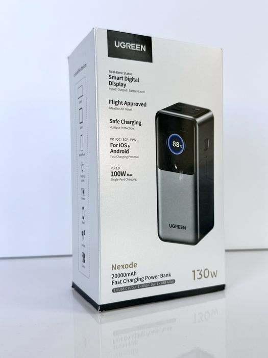 Оригінал Повербанк UGREEN Nexode 130Вт Power Bank 20000мАг Павербанк