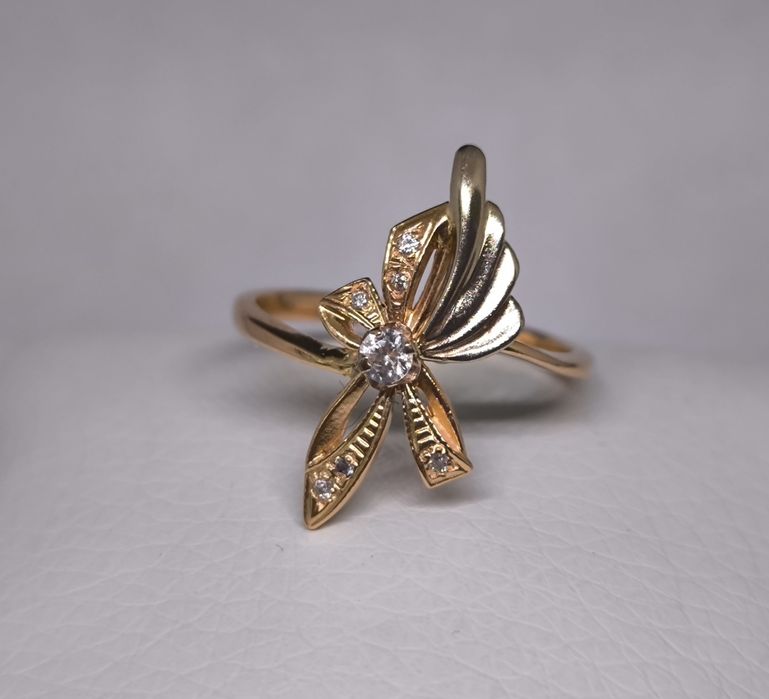 Кольцо золотое 20 размер