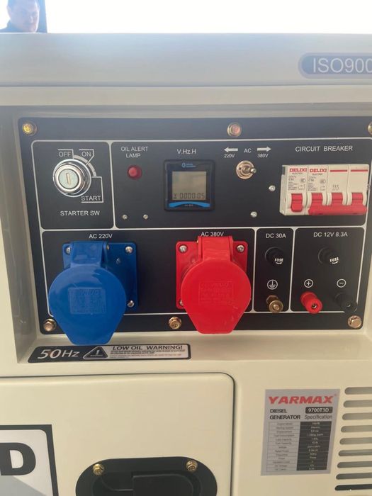 Тихий дизельний генератор YARMAX 7 кВт 1/3 фази