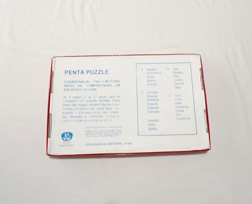 Puzzle A E I O U crianças 2/7 anos