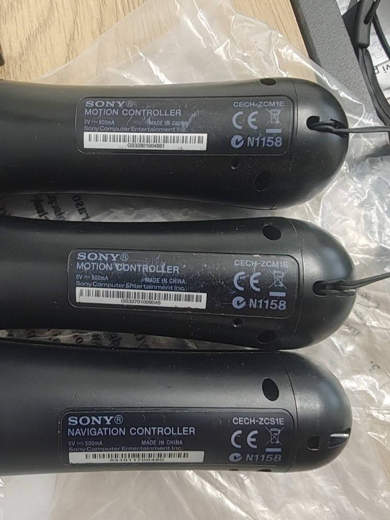 Kontrolery Playstation3 PS Move VR PS Navigation i dwie kamery Eye