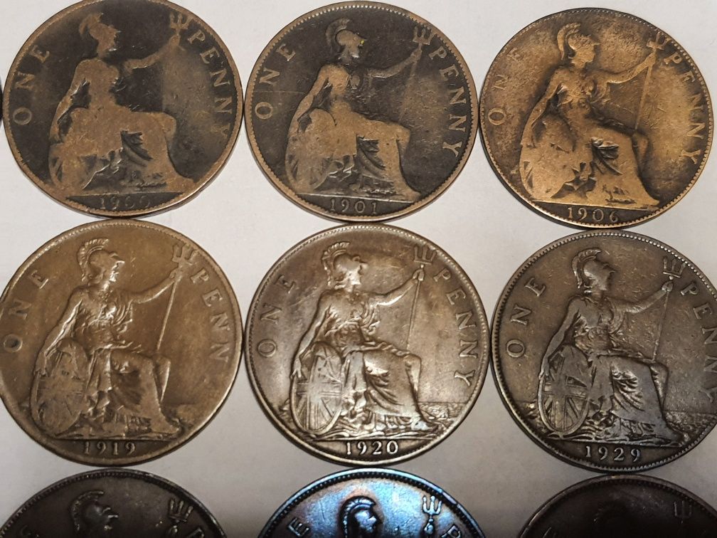 Продам монеты Великобритании 1 пенни 1882-1967.