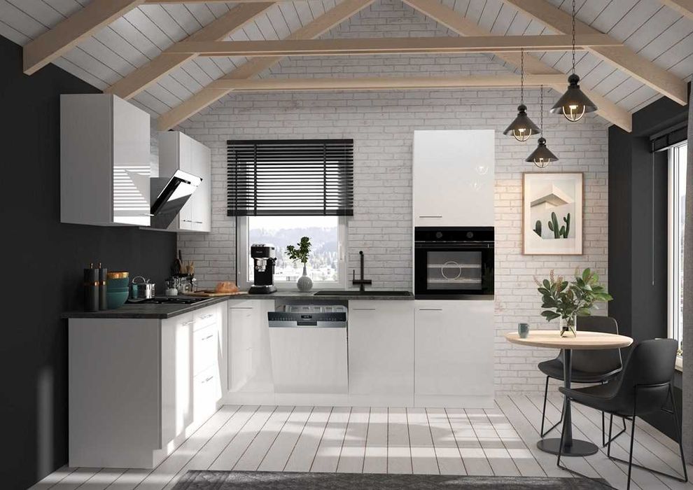 Kuchnia Modułowa LAURA BIAŁA/SZARA/KREMOWA Nowy model !!