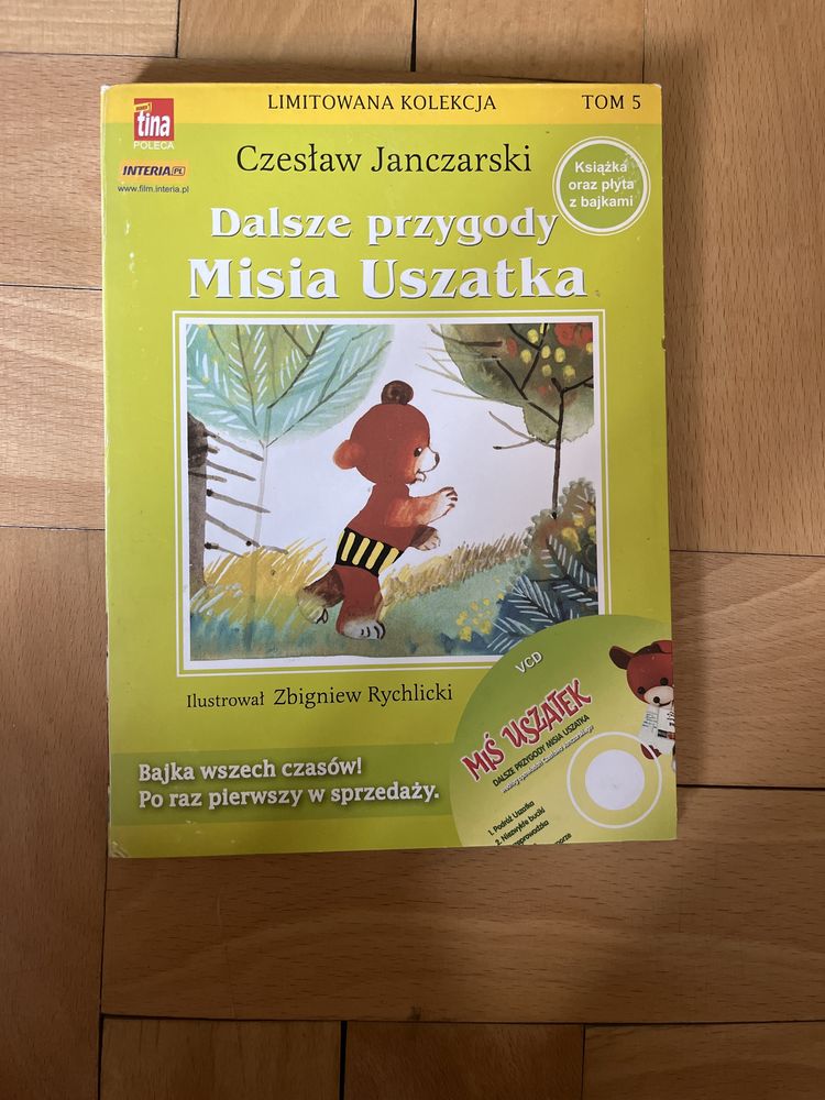 Książka razem z „misiem uszatkiem”