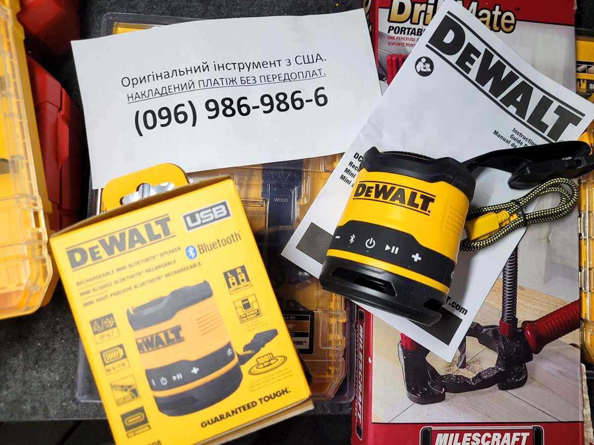 Стереодинамік bluetooth USB Type-С до 14 годин роботи DeWALT DCR008