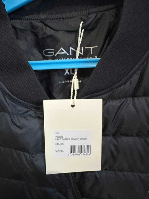 Куртка весняна чоловіча  ОРИГІНАЛ GANT L чорного кольлору