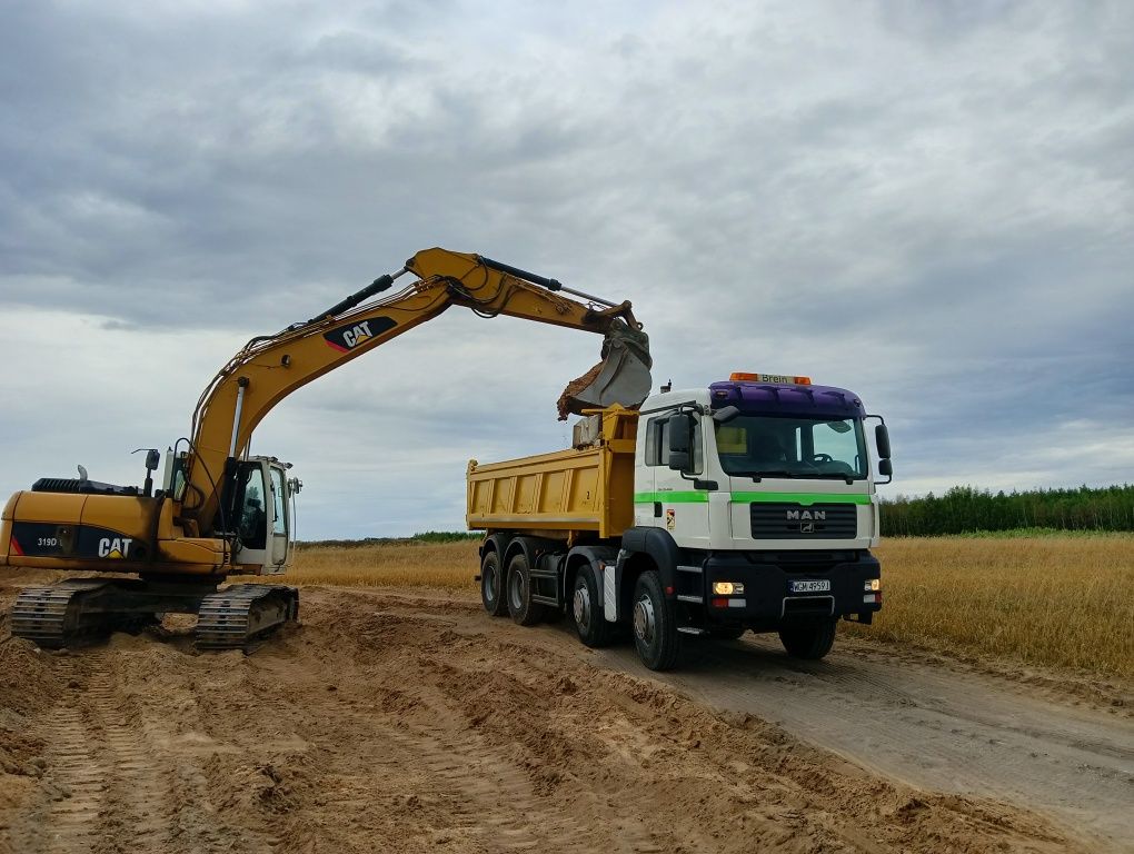 Piasek, żwir, otoczak kamień. Transport piasku Chełmża Toruń świecie