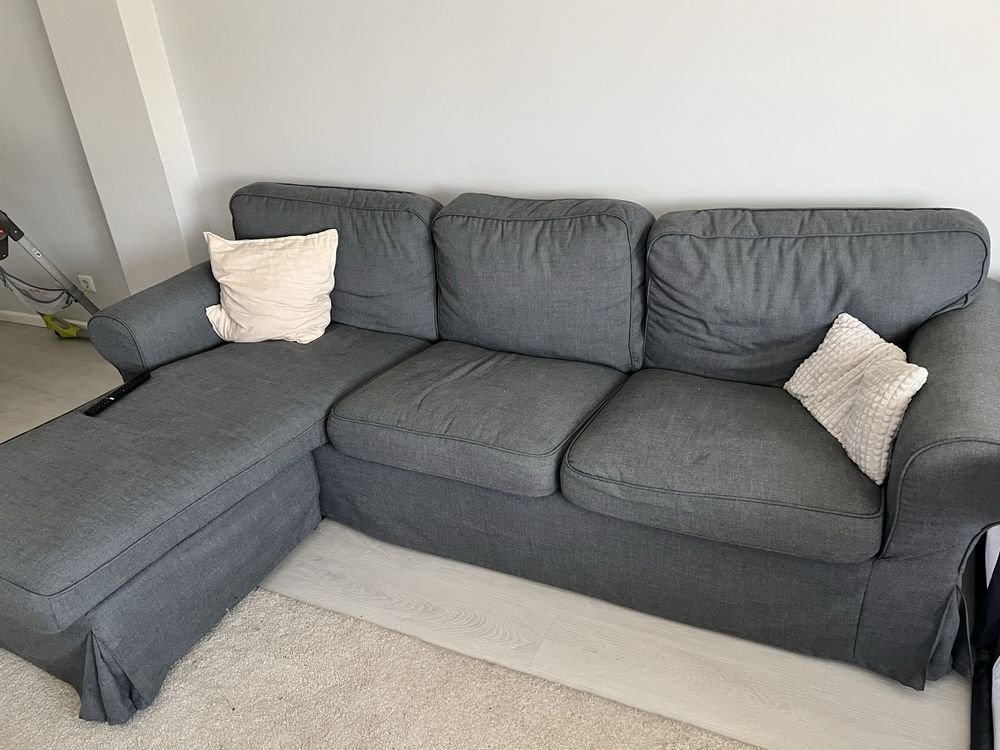 Sofa EKTORP ikea com chaise long