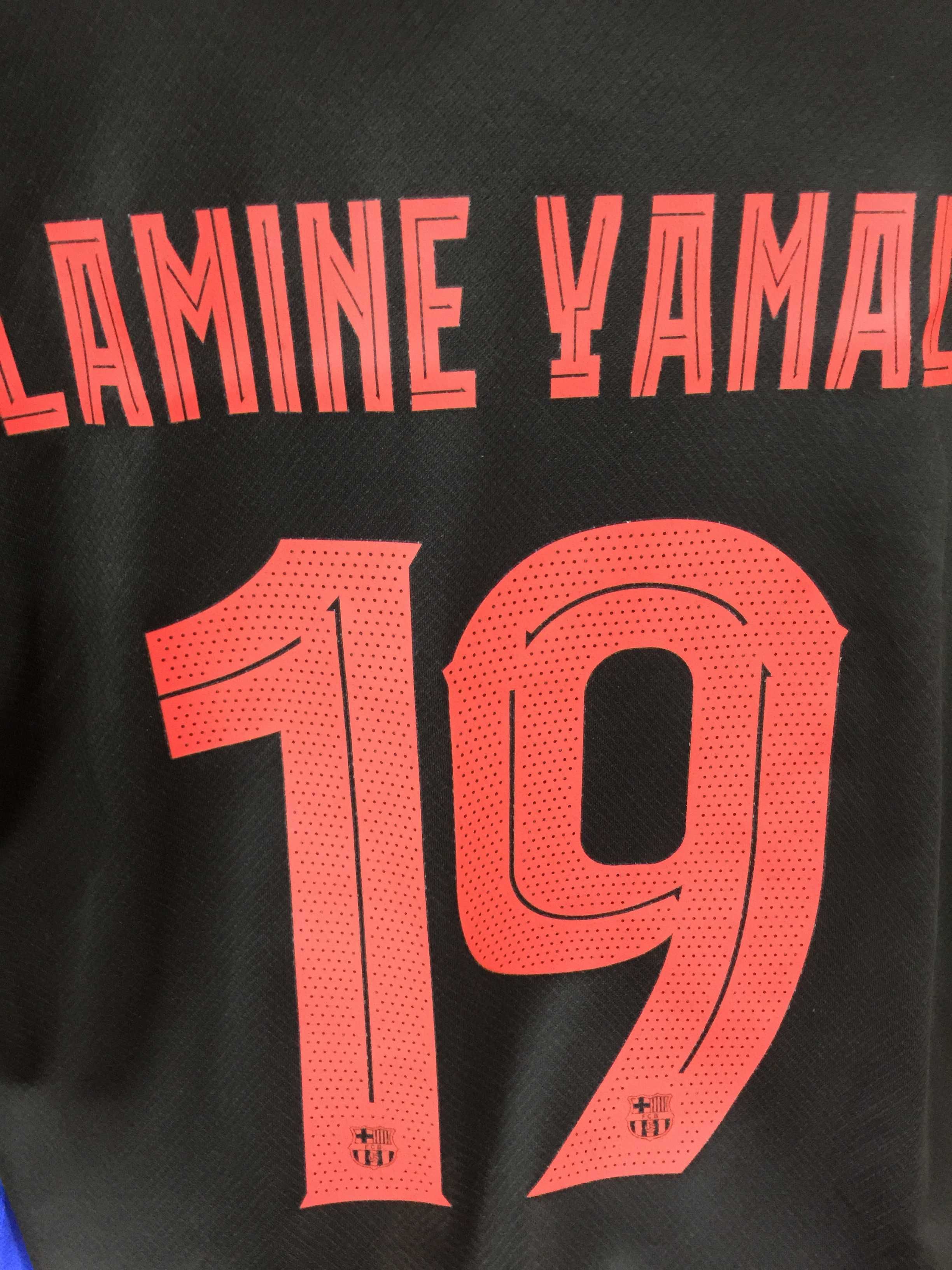 Nowa koszulka piłkarska FC Barcelona z nazwiskiem Lamine Yamal R.S-3XL