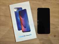 Smartfon Honor View 20, android 9 Pie, Ładowarka, Etui, Szkło, pudełko