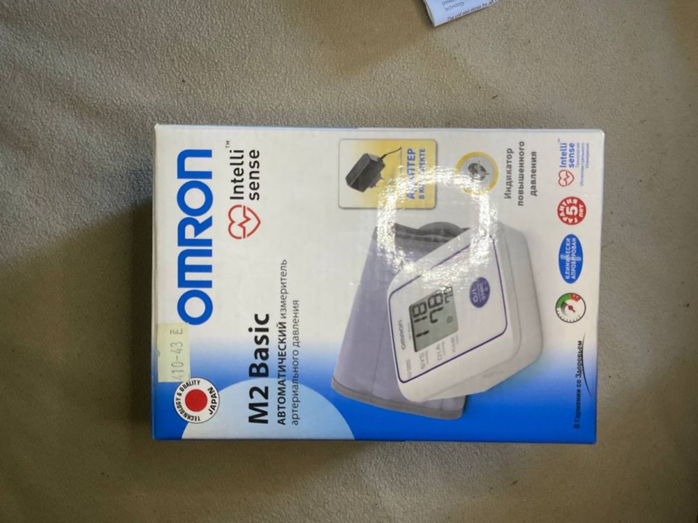 Тонометр Omron M2 Basic + адаптер збільшена манжета