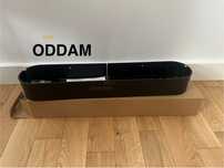 Metalowa czarna półka łazienkowa ok 47cm