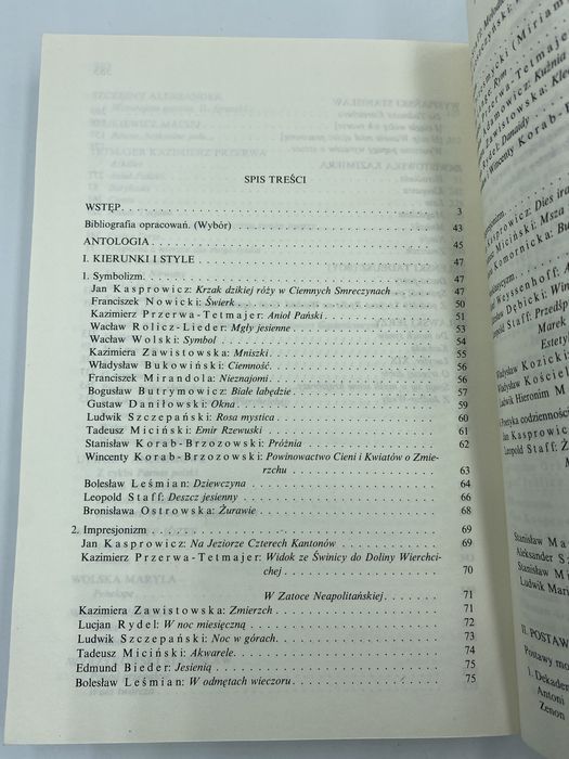 Nasza biblioteka Antologia liryki młodej polski ossolineum