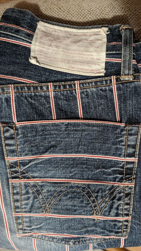 EDWIN Jeans - Edição Limitada (29X(33)) (Usado uma vez)