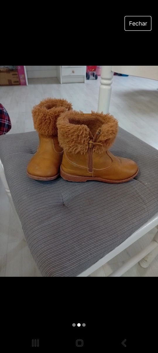 Botas de criança menina