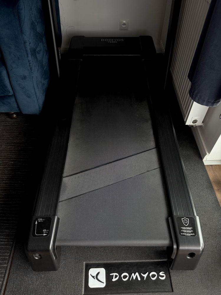 Bieżnia składana domowa domyos t540c decathlon z matą