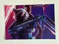 Rocket Strażnicy Galaktyki Marvel Guardians of the Galaxy plakat A3