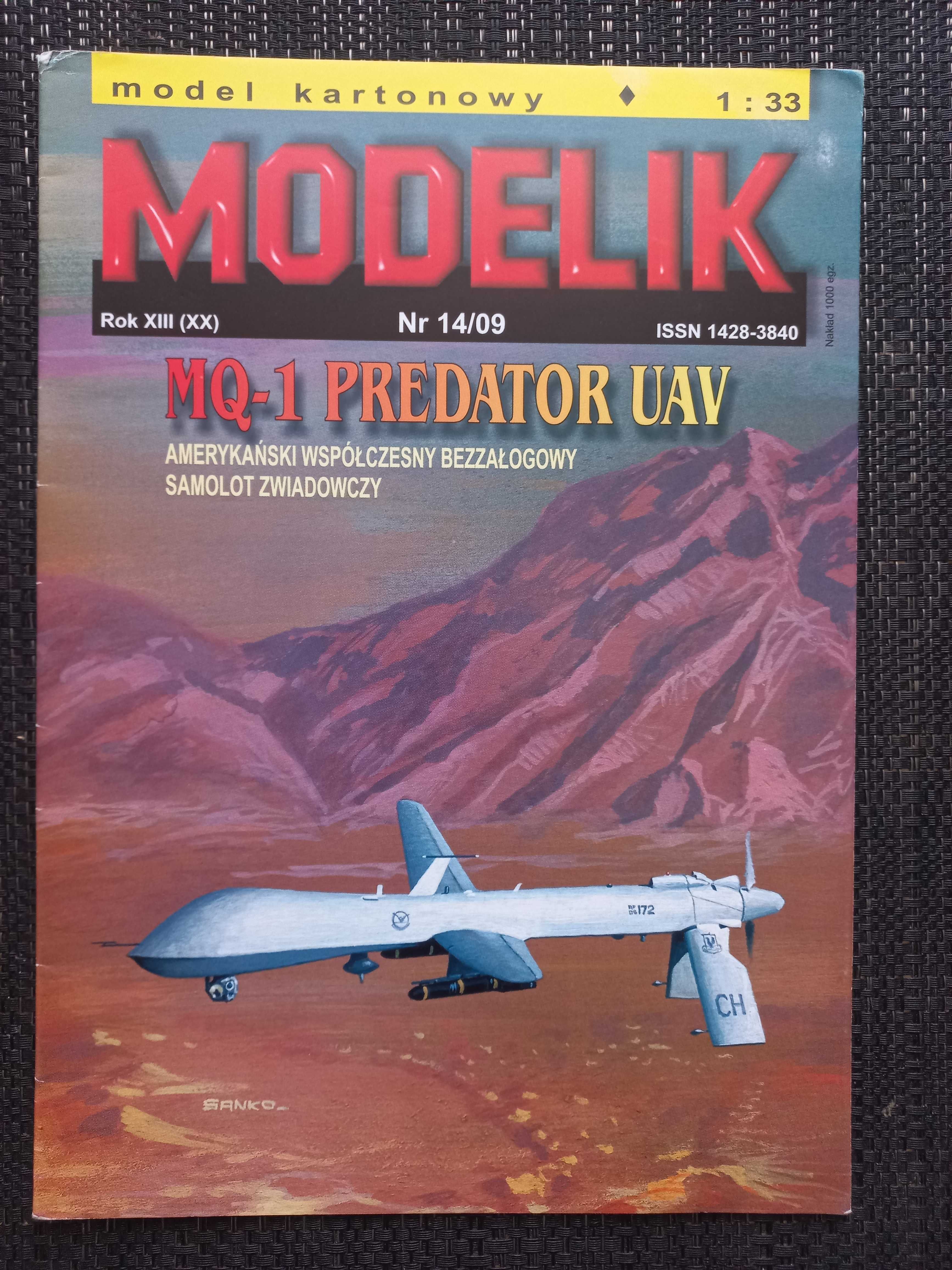 Model Kartonowy Modelik 14/09 MQ-1 PREDATOR