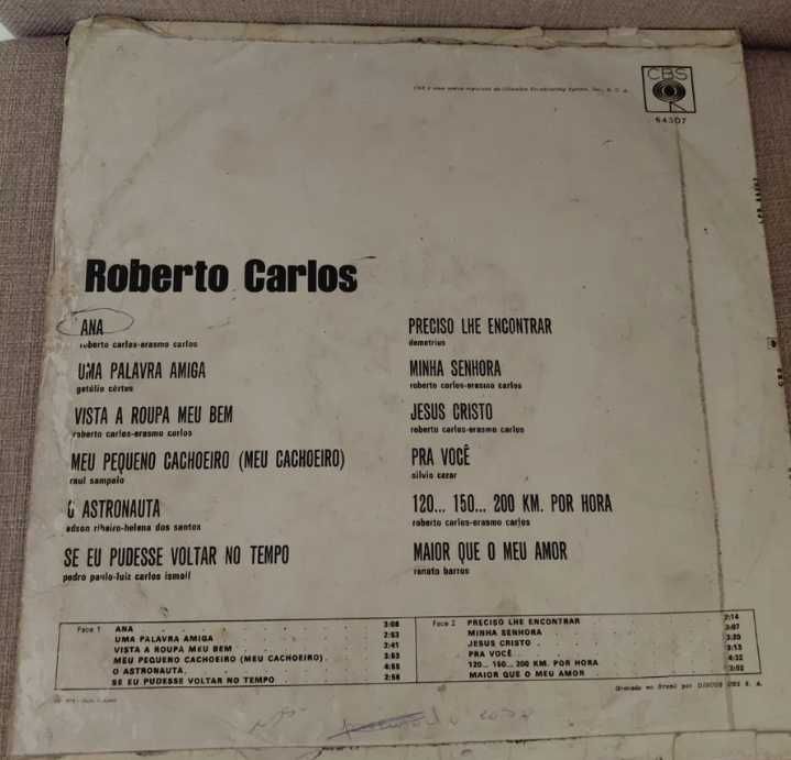 Disco Vinil LP Roberto Carlos