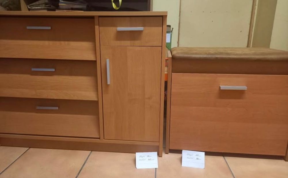 Szafki na buty z siedziskiem
