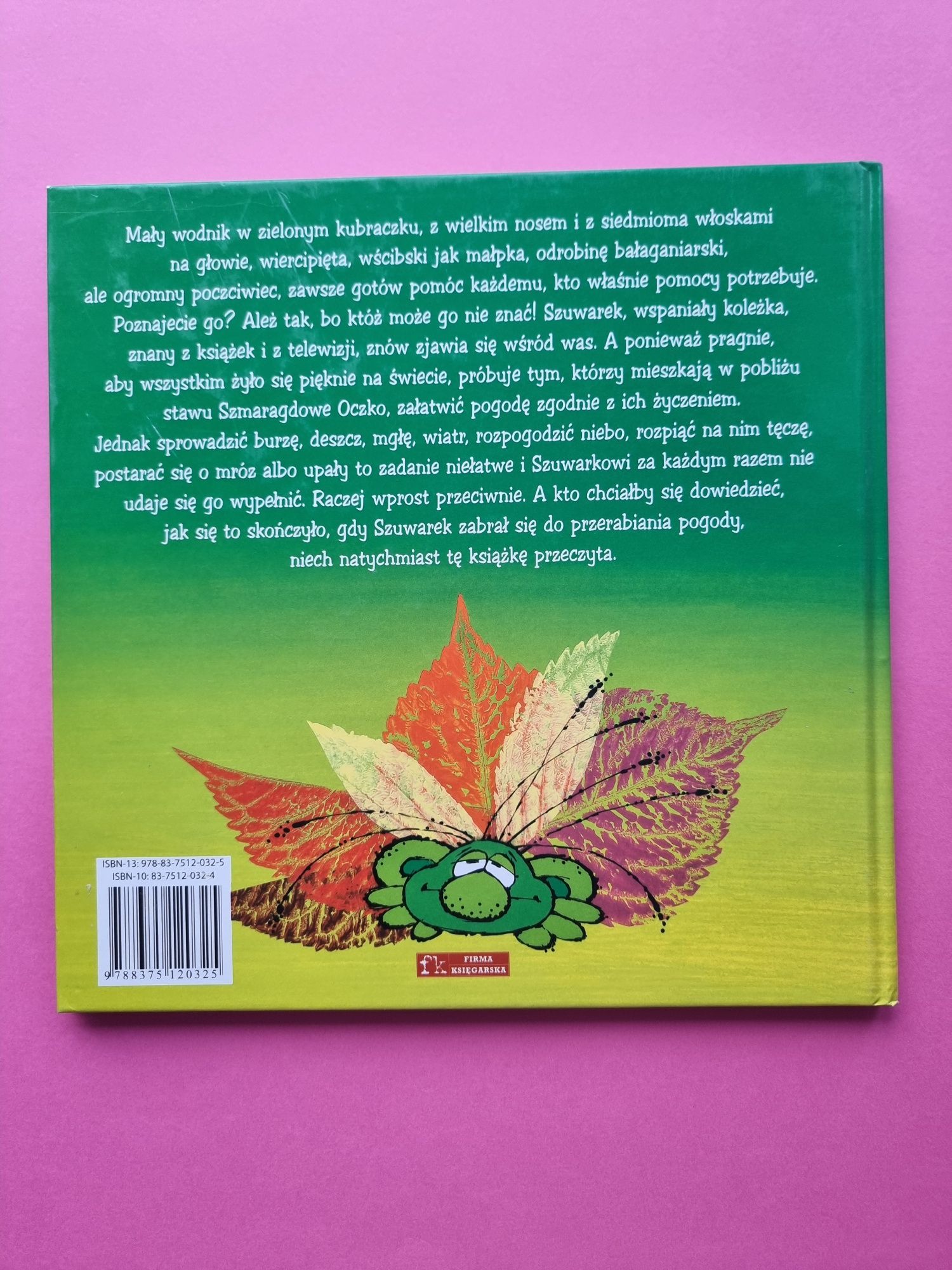 Wodnik Szuwarek zmienia pogodę Książka dla dzieci