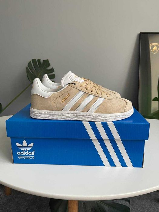 Жіночі Кросівки Adidas Gazelle Beige 36-41 (Оплата при отриманні)