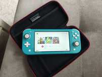 Nintendo Switch Lite CFW Przerobiona atosphere + karta 64gb i etui