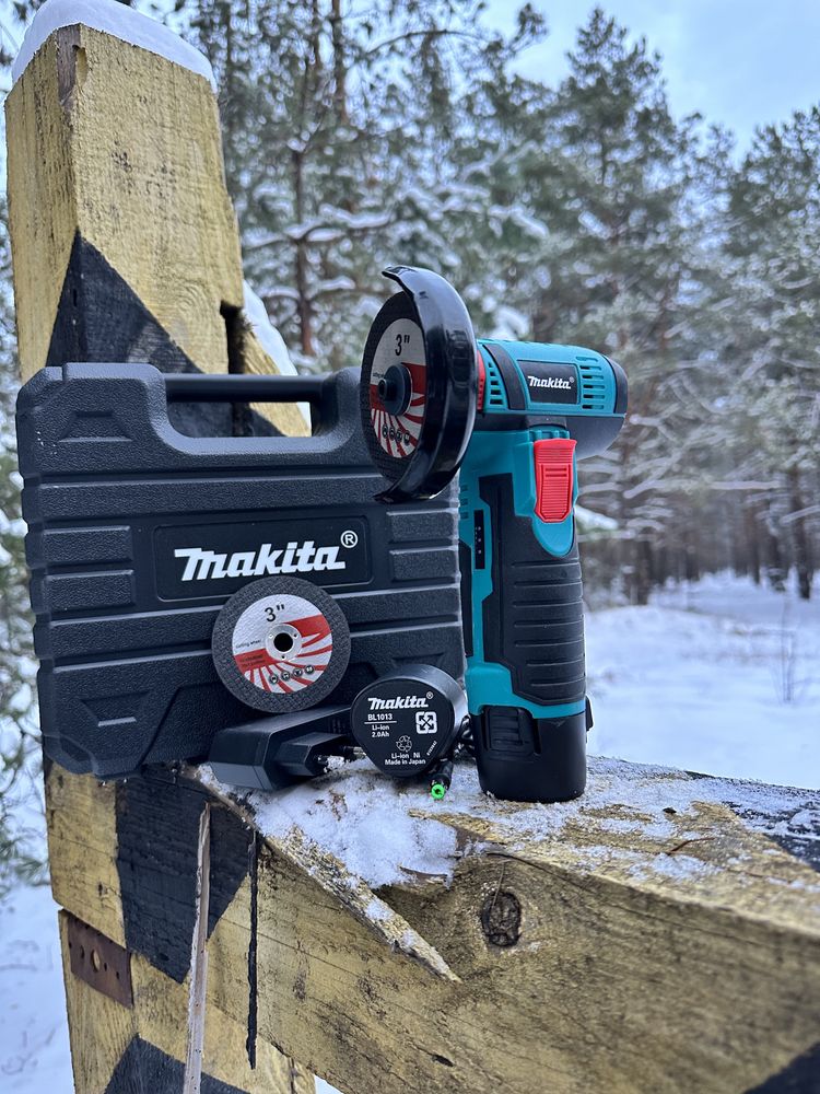 Акумуляторна міні болгарка Makita 12V2ah ушм макита турбинка