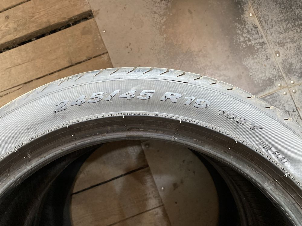 245/45R19 + 275/40R19 Pirelli PZero runflat 8мм протектор