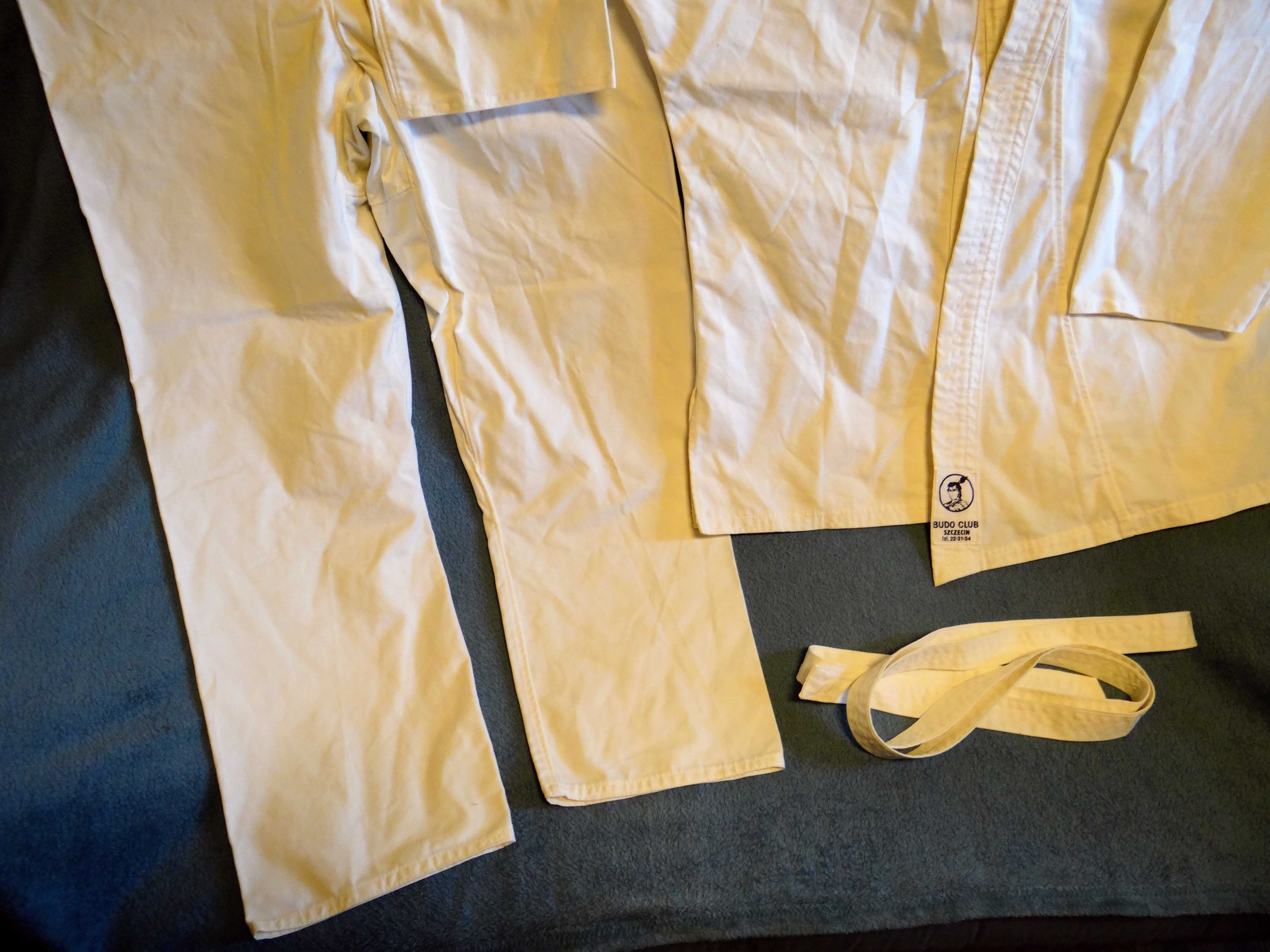 Kimono białe komplet mocne do karate, jujitsu i inne, 110cm w pasie