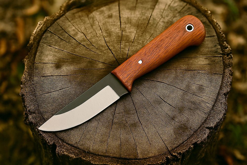 "Leśny Zew" Merbau Nóż Ręcznie Robiony Custom Knifemaking Polska