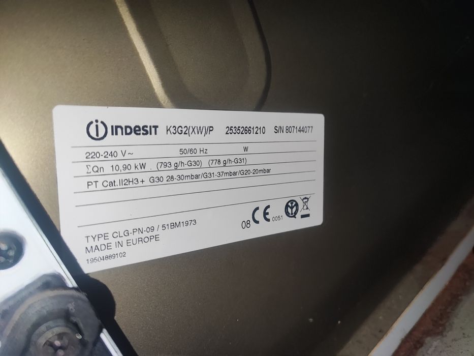 Forno a gás Indesit