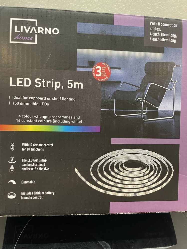 Led стрічка фірми Livarno Home довжиною 5 метрів