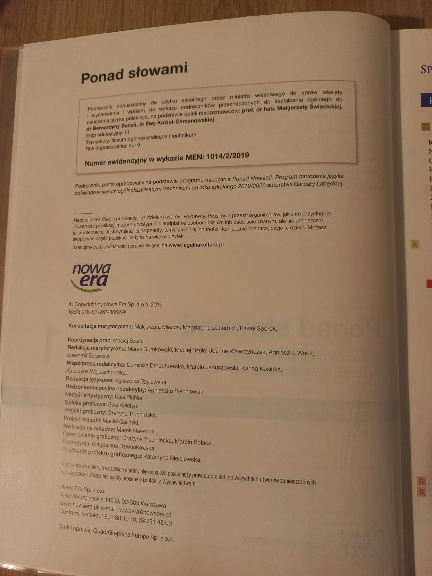 Język polski - Ponad słowami 1, część 2