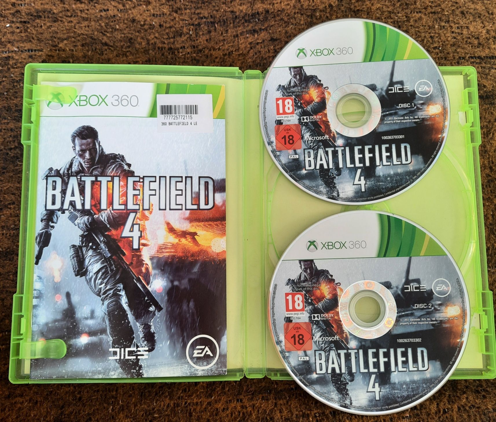 Gra na Xbox 360 dwie płyty Battlefield 4