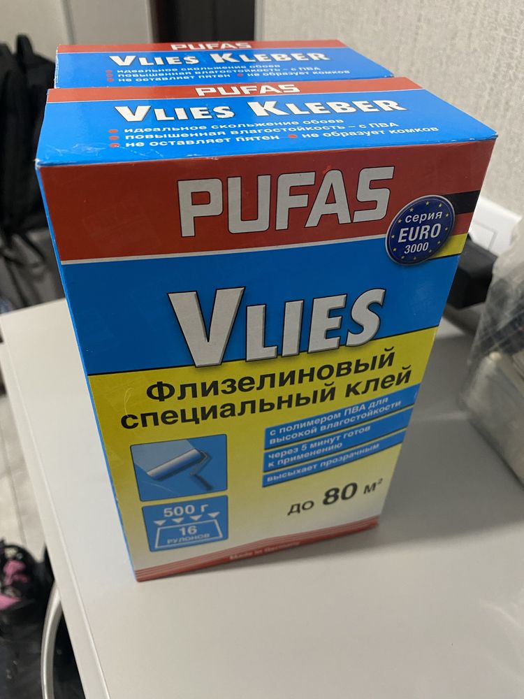 Клей для шпалер Pufas Vlies флізеліновий спеціальний клей