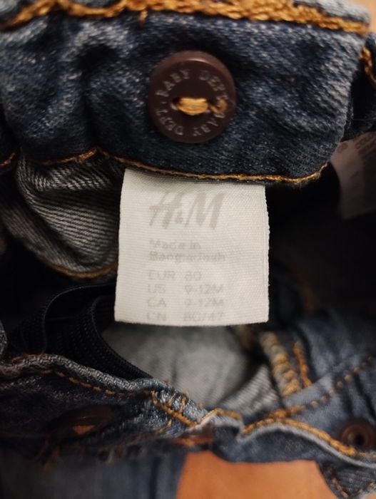 Jeansowe spodenki H&M rozmiar 80