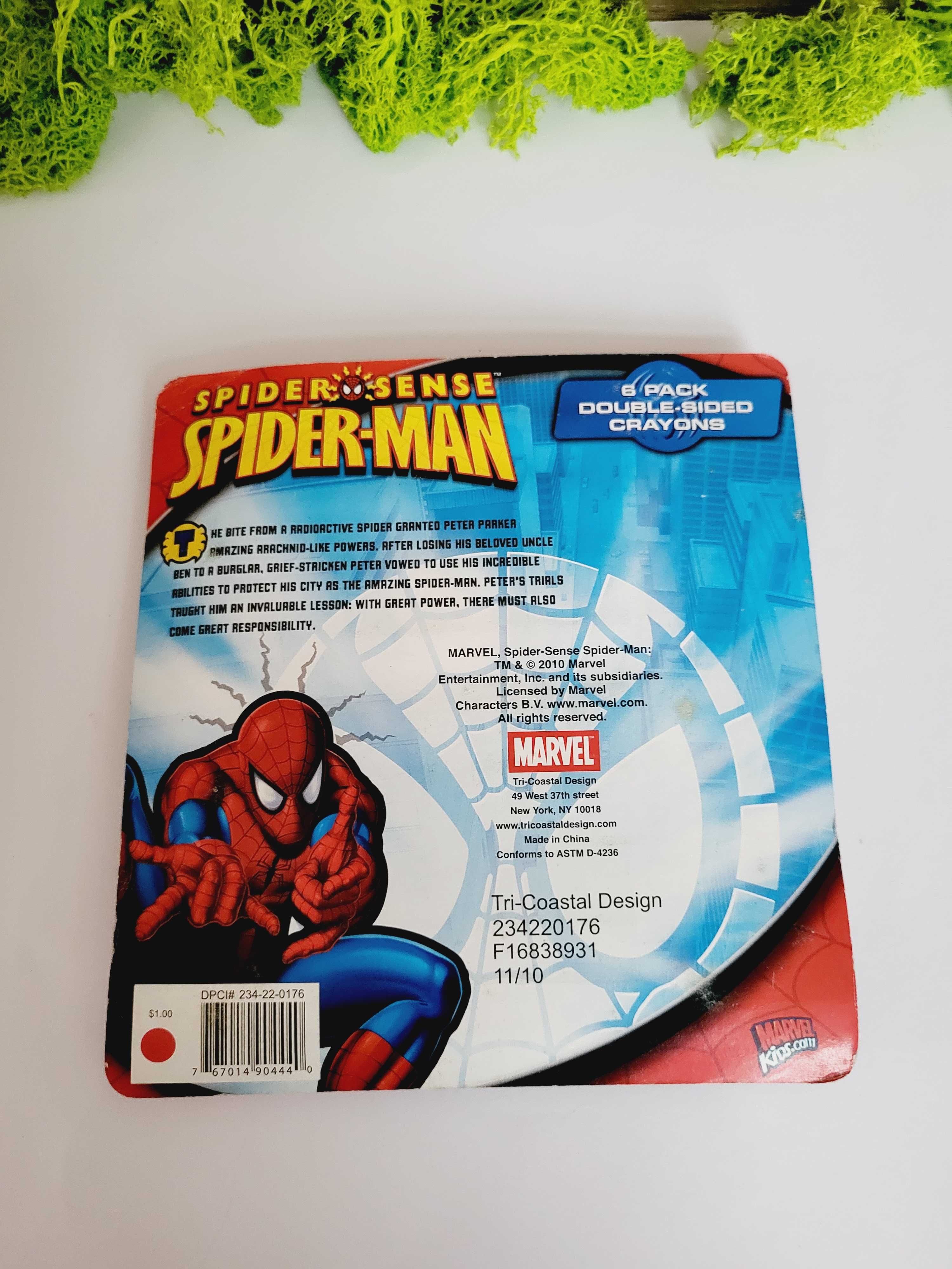 Dwustronne kredki Spiderman Spidey SpiderSense Marvel 6 sztuk 3+