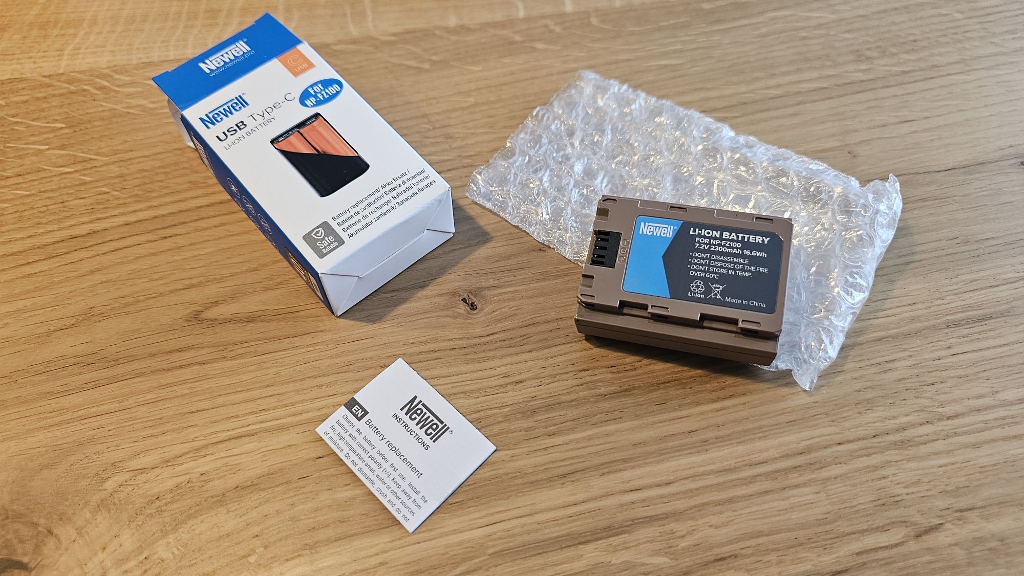 Newell NP-FZ100 Nowa  rownież ładowanie USB-C