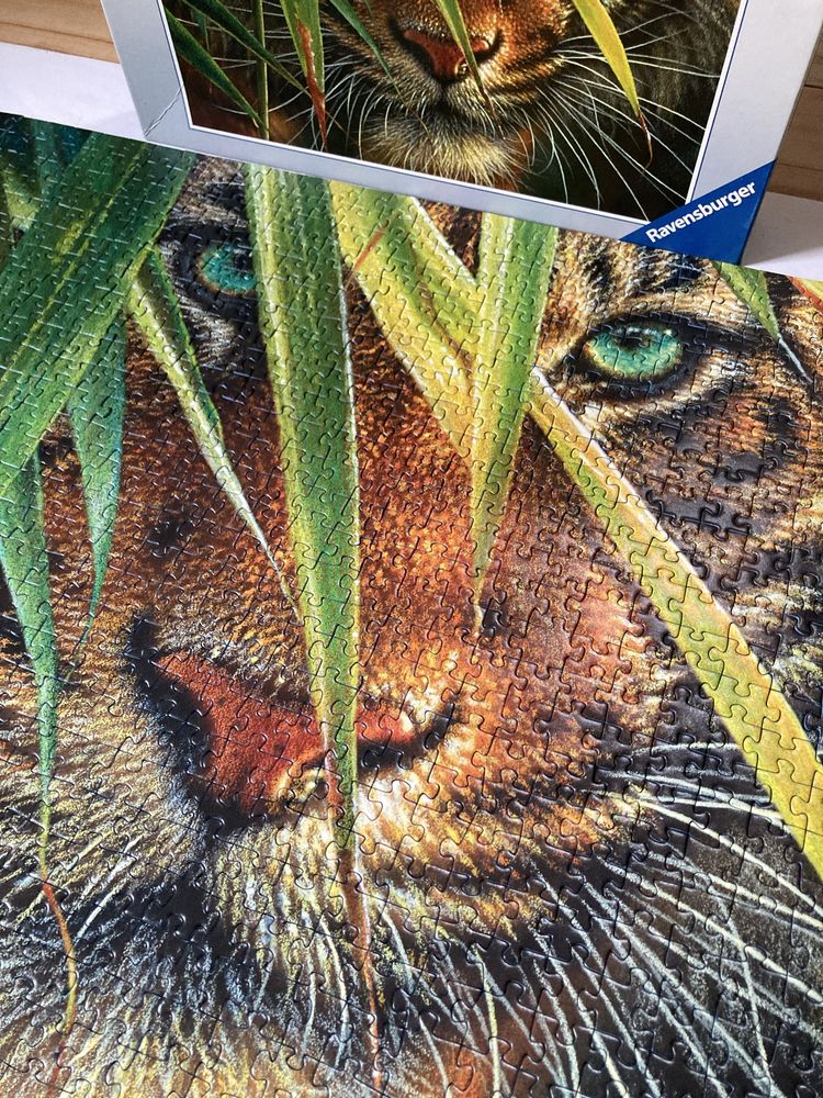 Puzzle Ravensburger 1000 • TAJEMNICZY TYGRYS