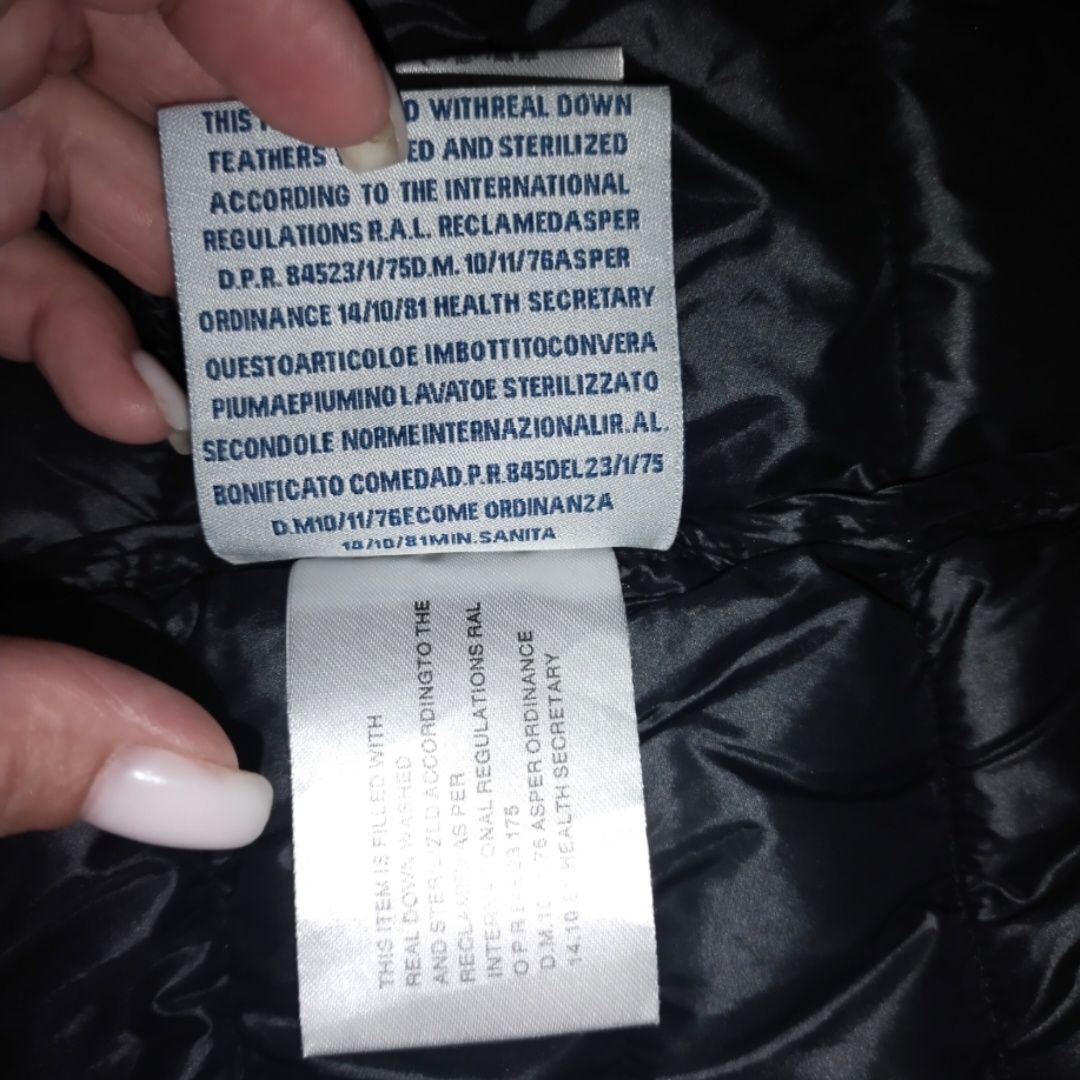 Куртка стьобана пуховик пух 42р Moncler