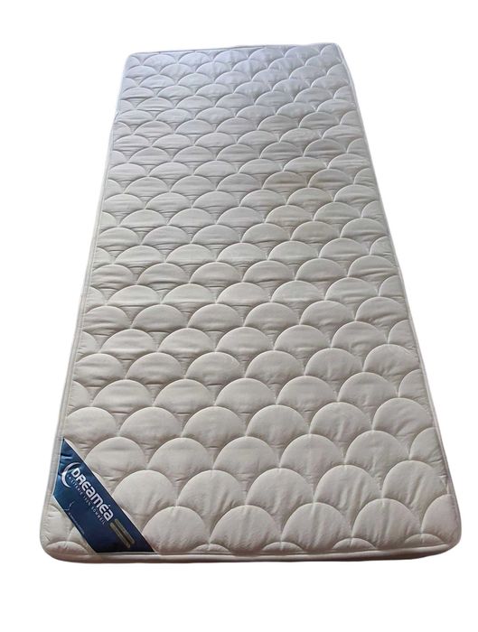 Cama cabana 90x190 cm em pinho branco + Colchão - AVENTURIER