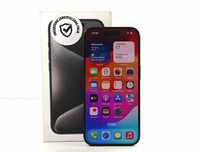 telefon iphone 15 pro 128 gb komplet 97% bat black titanum + gwarancja