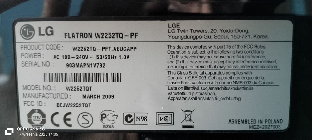 Monitor LG Flatron