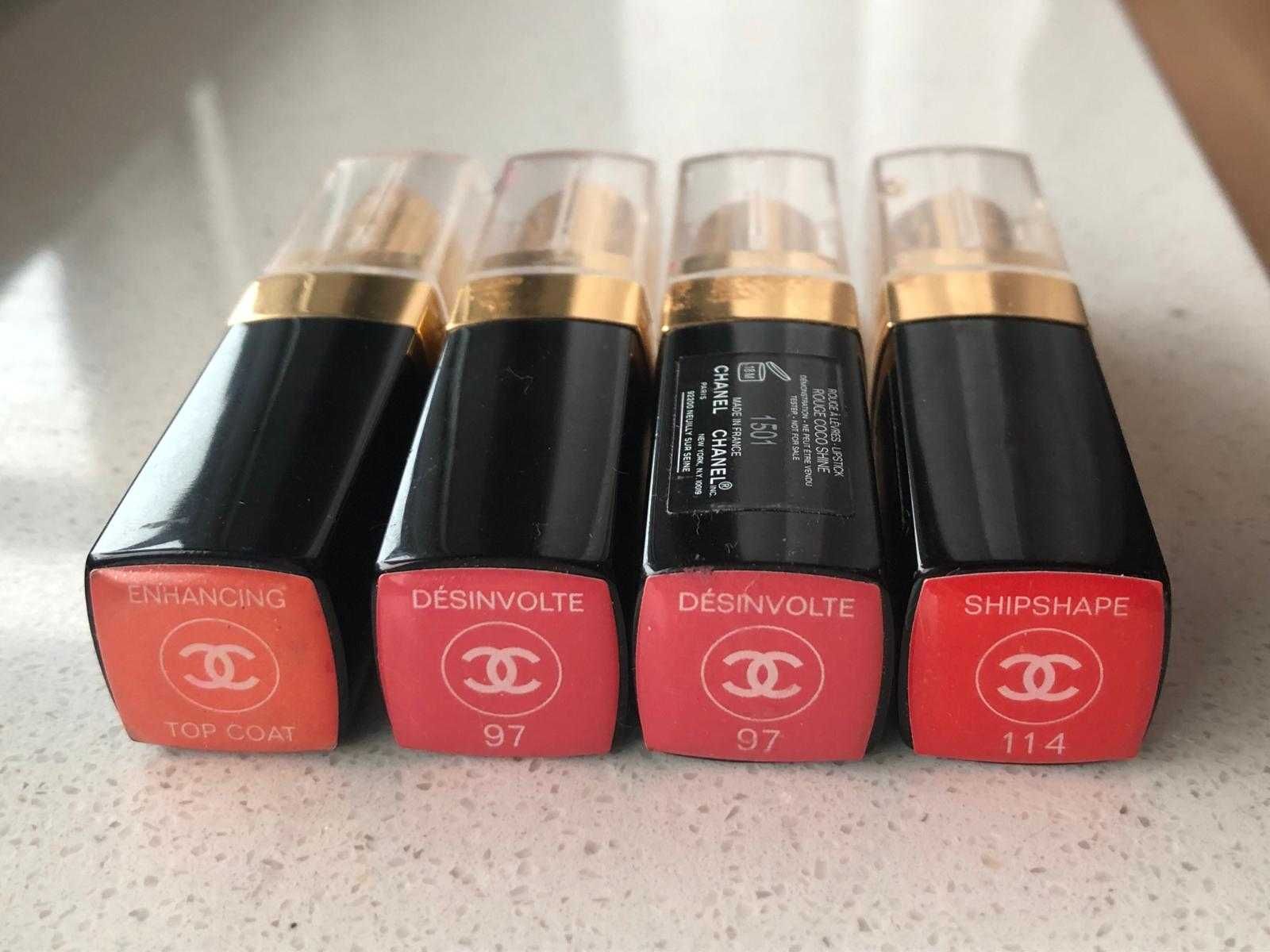 Chanel coco rouge Shine Flash pomadki szminki blyszczyk balsam do ust