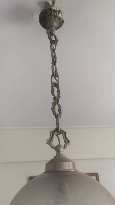 Candeeiro vidro antigo