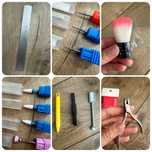 Frez do manicure sciagania cazki do skorek szczoteczka magnes pilnik