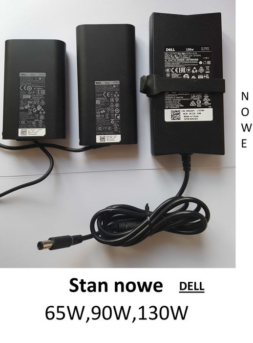 NOWY-Zasilacz,ładowarka-DELL-65W,posiadam inne ładowarki-foto